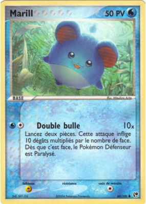 Carte Pokémon Marill 68/100 Commune Tempête de sable