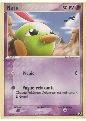 Carte Pokémon Natu 69/100 Commune Tempête de sable