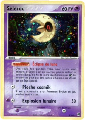 Carte Pokémon Seleroc 8/100 Holographique Tempête de sable