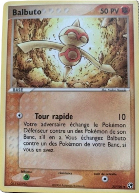 Carte Pokémon Balbuto 32/100 Peu commune Tempête de sable