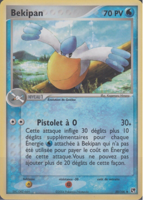 Carte Pokémon Bekipan 50/100 Peu commune Tempête de sable