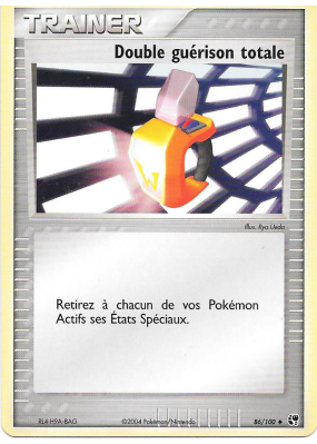 Carte Pokémon Double guérison totale 86/100 Peu commune Tempête de sable