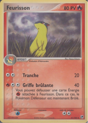 Carte Pokémon Feurisson 51/100 Peu commune Tempête de sable