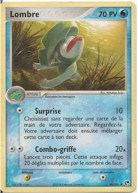 Carte Pokémon Lombre 46/100 Peu commune Tempête de sable