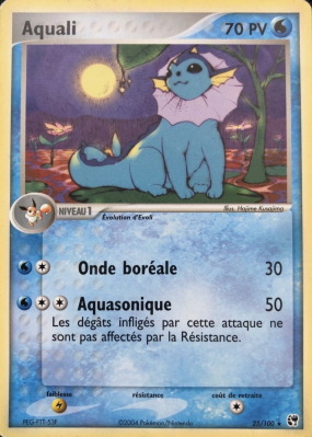 Carte Pokémon Aquali 25/100 Rare Tempête de sable