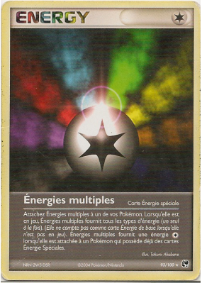 Carte Pokémon Énergies multiples 93/100 Rare Tempête de sable