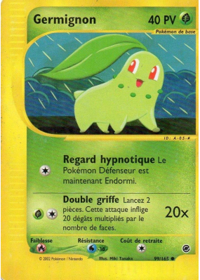 Carte Pokémon Germignon 99/165 Commune Expedition