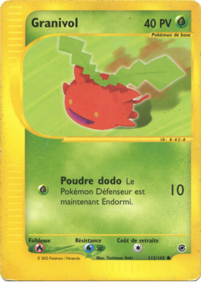 Carte Pokémon Granivol 112/165 Commune Expedition