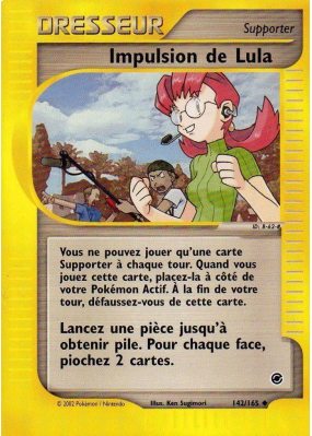 Carte Pokémon Impulsion de Lula 142/165 Peu commune Expedition