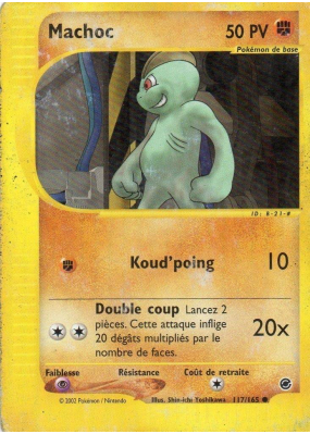 Carte Pokémon Machoc 117/165 Commune Expedition