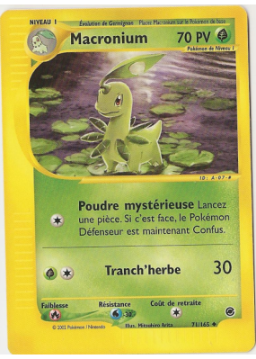 Carte Pokémon Macronium 71/165 Peu commune Expedition
