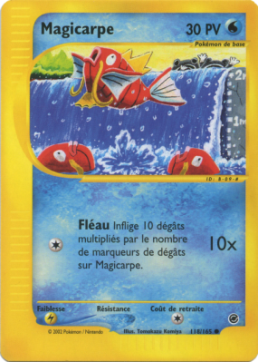 Carte Pokémon Magicarpe 118/165 Commune Expedition