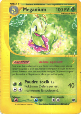 Carte Pokémon Meganium 54/165 Rare Expedition