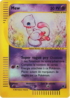 Carte Pokémon Mew 19/165 Holographique Expedition