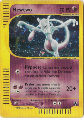 Carte Pokémon Mewtwo 20/165 Holographique Expedition