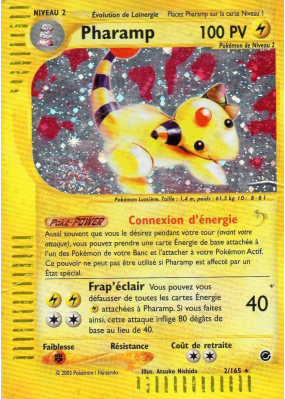 Carte Pokémon Pharamp 2/165 Holographique Expedition