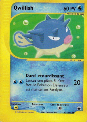 Carte Pokémon Qwilfish 127/165 Commune Expedition