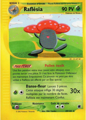 Carte Pokémon Raflésia 69/165 Rare Expedition