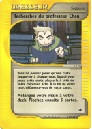 Carte Pokémon Recherches du professeur Chen 149/165 Peu commune Expedition