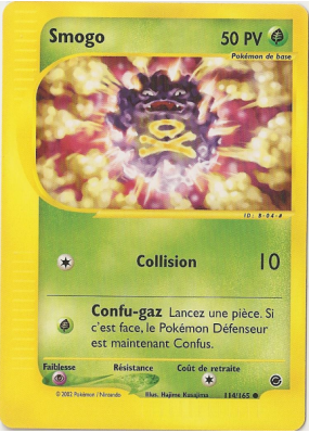 Carte Pokémon Smogo 114/165 Commune Expedition