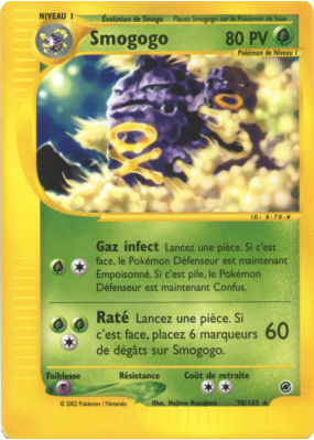 Carte Pokémon Smogogo 70/165 Rare Expedition