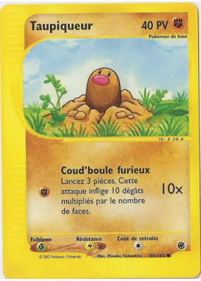 Carte Pokémon Taupiqueur 106/165 Commune Expedition