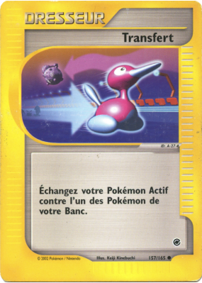 Carte Pokémon Transfert 157/165 Commune Expedition