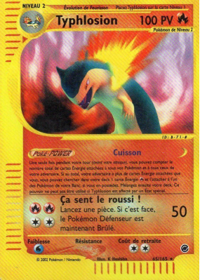 Carte Pokémon Typhlosion 65/165 Rare Expedition