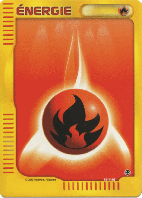 Carte Pokémon Énergie Feu 161/165 Aucune Expedition