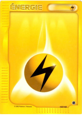 Carte Pokémon Énergie Électrique 163/165 Aucune Expedition