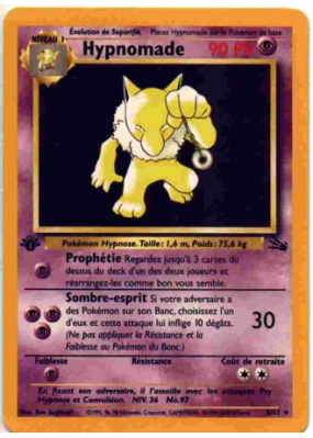 Carte Pokémon Hypnomade 8/62 Holographique Fossile (JCC)