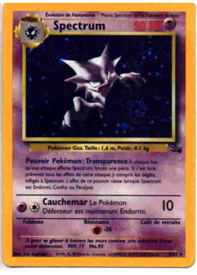 Carte Pokémon Spectrum 6/62 Holographique Fossile (JCC)