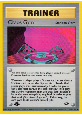 Carte Pokémon Chaos Gym 102/132 Rare Gym Challenge
