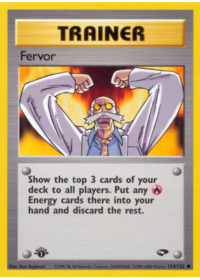 Carte Pokémon Fervor 124/132 Commune Gym Challenge