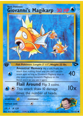 Carte Pokémon Giovanni's Magikarp 73/132 Commune Gym Challenge