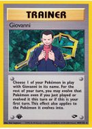 Carte Pokémon Giovanni 104/132 Rare Gym Challenge