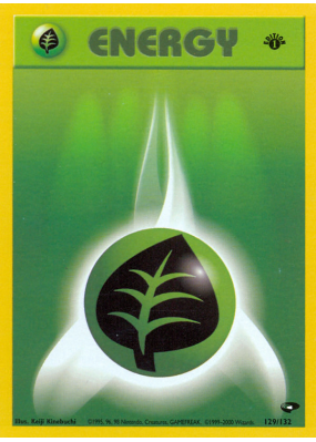 Carte Pokémon Grass Energy 129/132 Aucune Gym Challenge