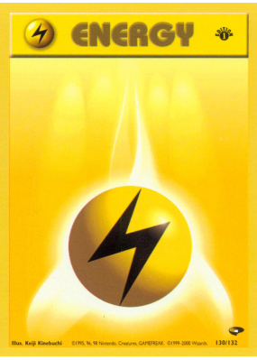 Carte Pokémon Lightning Energy 130/132 Aucune Gym Challenge
