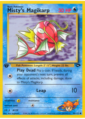 Carte Pokémon Misty's Magikarp 88/132 Commune Gym Challenge