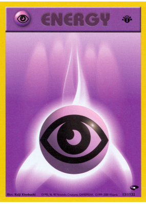 Carte Pokémon Psychic Energy 131/132 Aucune Gym Challenge