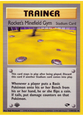 Carte Pokémon Rocket's Minefield Gym 119/132 Peu commune Gym Challenge