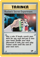 Carte Pokémon Rocket's Secret Experiment 120/132 Peu commune Gym Challenge