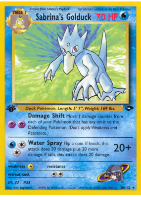 Carte Pokémon Sabrina's Golduck 30/132 Rare Gym Challenge