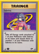 Carte Pokémon Sabrina 110/132 Rare Gym Challenge