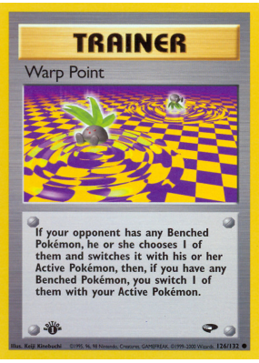 Carte Pokémon Warp Point 126/132 Commune Gym Challenge