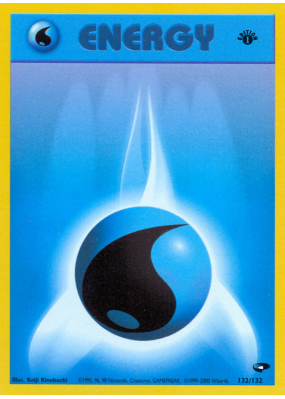 Carte Pokémon Water Energy 132/132 Aucune Gym Challenge