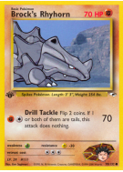 Carte Pokémon Brock's Rhyhorn 70/132 Commune Gym Heroes