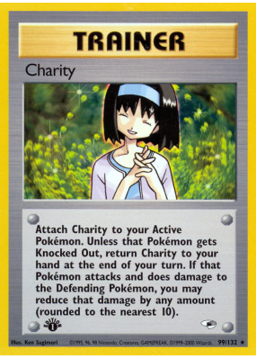 Carte Pokémon Charity 99/132 Rare Gym Heroes