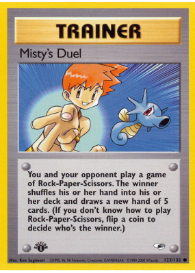 Carte Pokémon Misty's Duel 123/132 Commune Gym Heroes