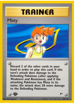 Carte Pokémon Misty 102/132 Rare Gym Heroes